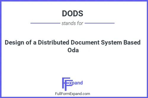 Full form of DODS