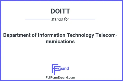 Full form of DOITT