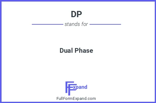 Full form of DP