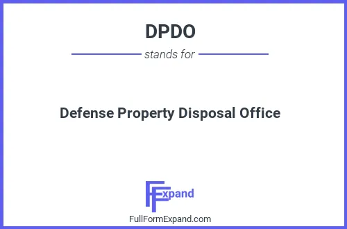 Full form of DPDO
