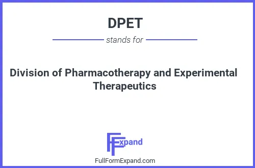 Full form of DPET