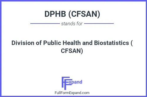Full form of DPHB (CFSAN)