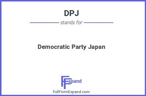 Full form of DPJ