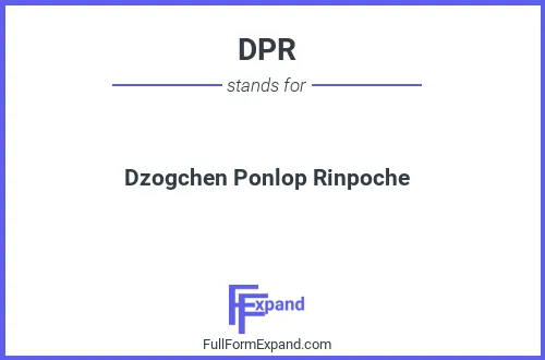 Full form of DPR