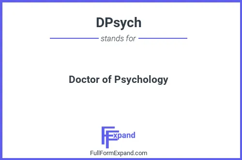 Full form of DPsych