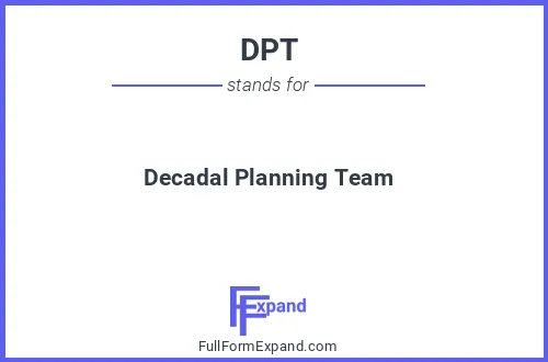 Full form of DPT