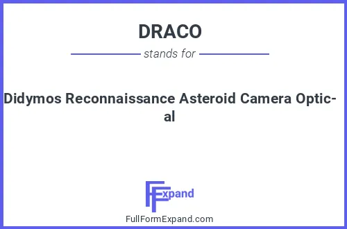 Full form of DRACO