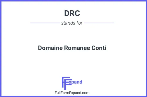 Full form of DRC