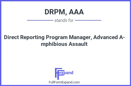 Full form of DRPM, AAA