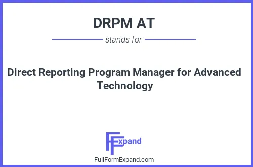 Full form of DRPM AT