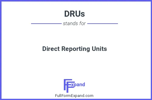 Full form of DRUs
