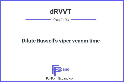 Full form of dRVVT
