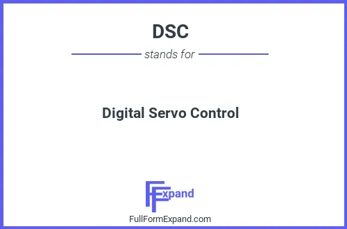Full form of DSC
