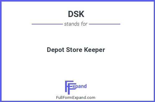 Full form of DSK