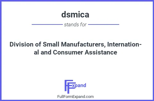 Full form of dsmica