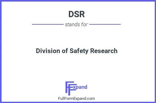 Full form of DSR