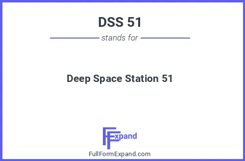 Full form of DSS 51