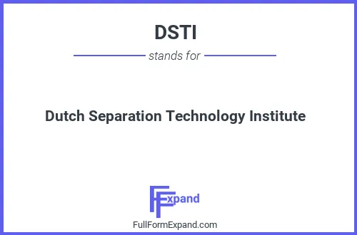 Full form of DSTI