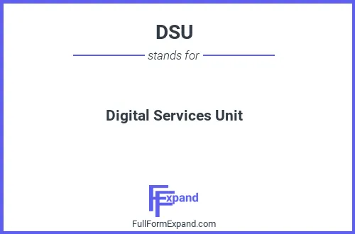 Full form of DSU