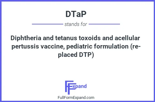 Full form of DTaP