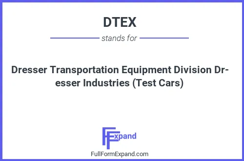 Full form of DTEX