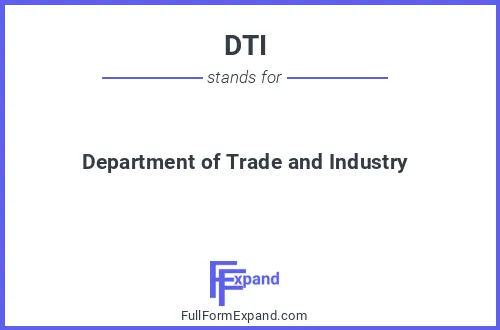 Full form of DTI
