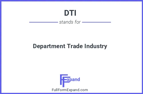 Full form of DTI