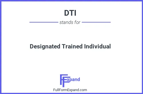 Full form of DTI