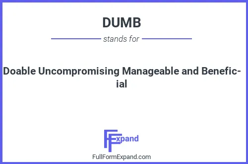 Full form of DUMB
