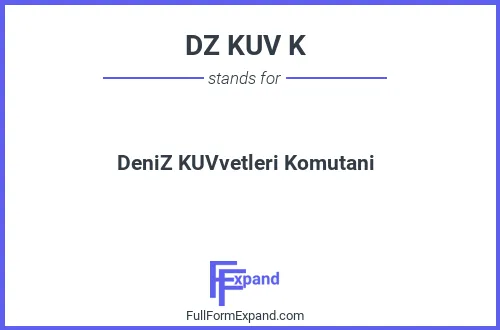 Full form of DZ KUV K