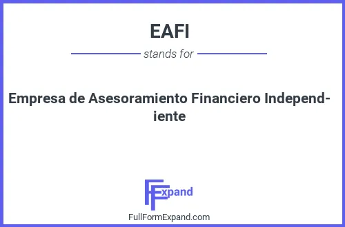 Full form of EAFI