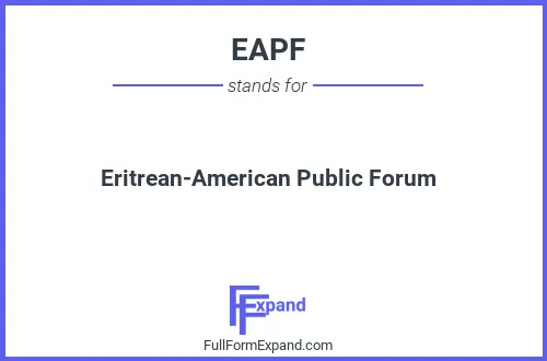 Full form of EAPF