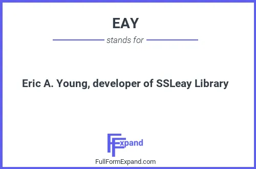 Full form of EAY