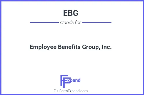 Full form of EBG