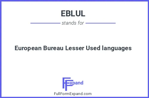 Full form of EBLUL