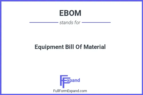 Full form of EBOM
