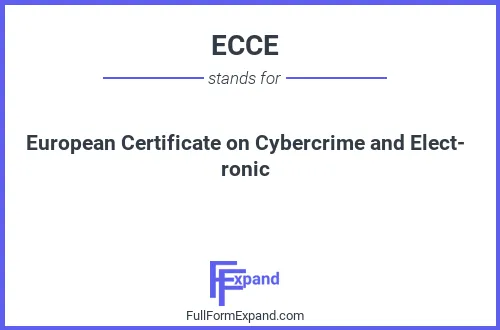 Full form of ECCE