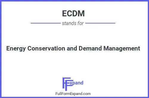 Full form of ECDM