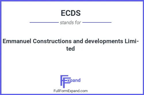 Full form of ECDS