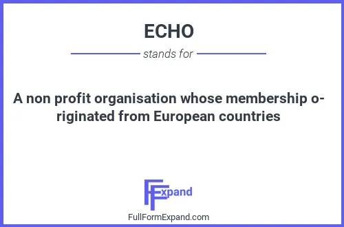 Full form of ECHO