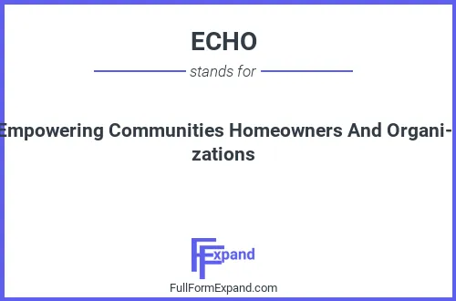 Full form of ECHO