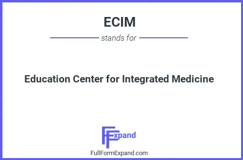 Full form of ECIM