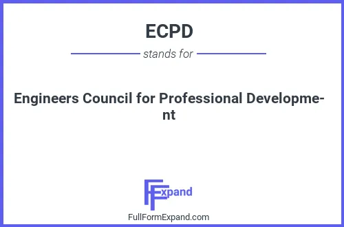 Full form of ECPD