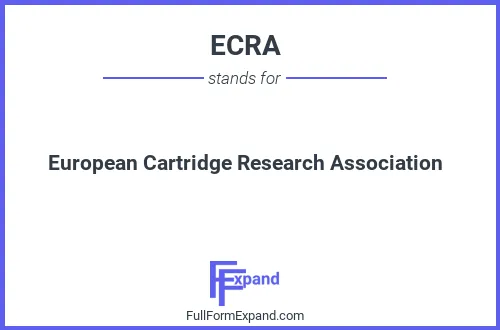 Full form of ECRA