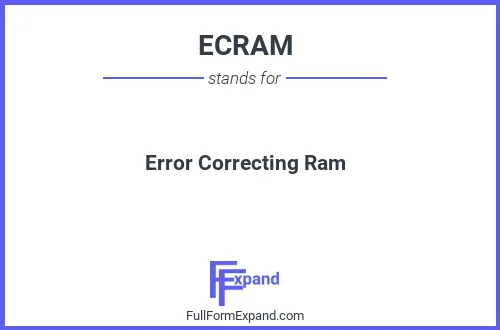 Full form of ECRAM