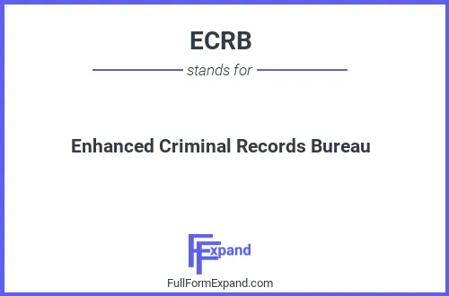 Full form of ECRB