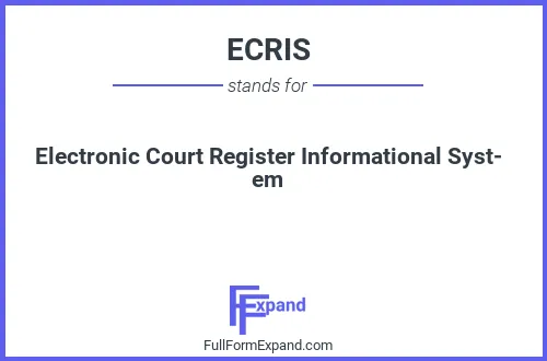 Full form of ECRIS