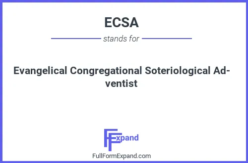 Full form of ECSA