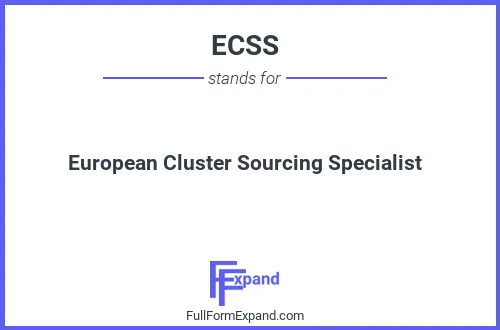 Full form of ECSS