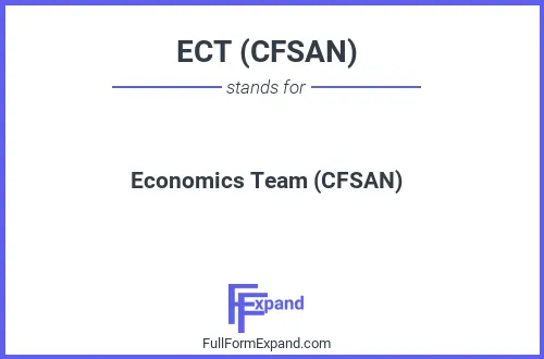 Full form of ECT (CFSAN)